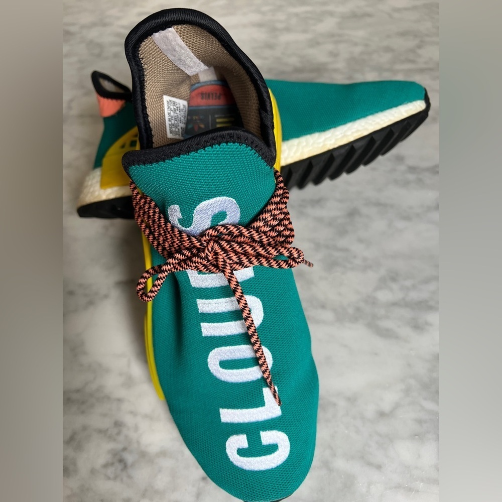 Adidas Human Race NMD Pharrell Sun Glow
Released November 11th, 2017 sz 11 - Picture 6 of 9